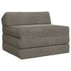 vidaXL Sof&aacute; Cama Dobr&aacute;vel Cinzento-claro 200 x 70 x 10 cm Veludo