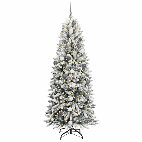 vidaXL &Aacute;rvore de Natal Artificial com 300 LEDs Branco 210 cm