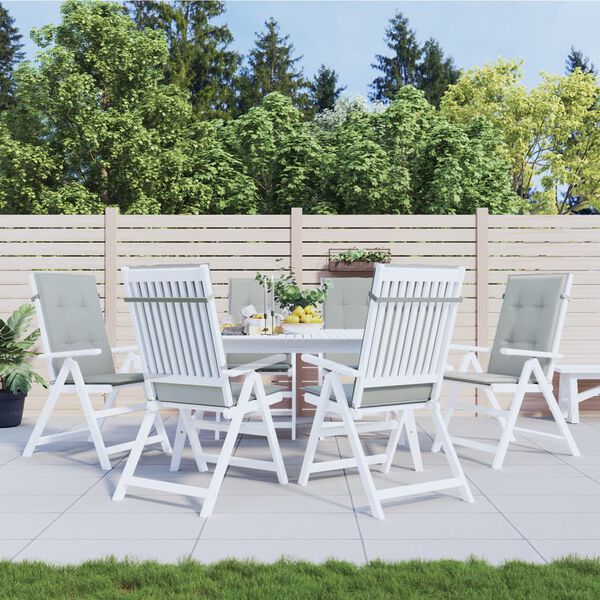 vidaXL Almofad&otilde;es para cadeiras altas 6 pcs mesclado tecido