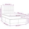 vidaXL Cama boxspring com colch&atilde;o 120x200 cm veludo rosa