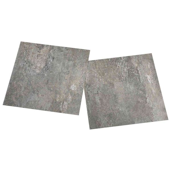 vidaXL Pranchas de Piso 55 pcs Cinzento 5,11 m&sup2; PVC