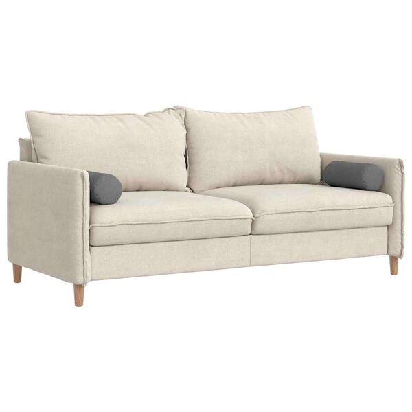 vidaXL Almofadas de Apoio 2 pcs Cinza Escuro &Oslash; 15 x 40 cm tecido