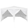 vidaXL Tenda de Festa Branco 400 x 400 x 266 cm Polietileno