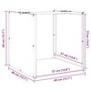 vidaXL Rack Lenha 40x40x40 cm aço resistente às intempéries
