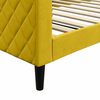 vidaXL Sof&aacute;-cama 100x200 cm veludo amarelo