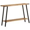 vidaXL Mesa consola 110x30x75 cm madeira de mangueira maci&ccedil;a