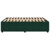 vidaXL Estrutura de cama sem colch&atilde;o 140x190 cm veludo verde-escuro
