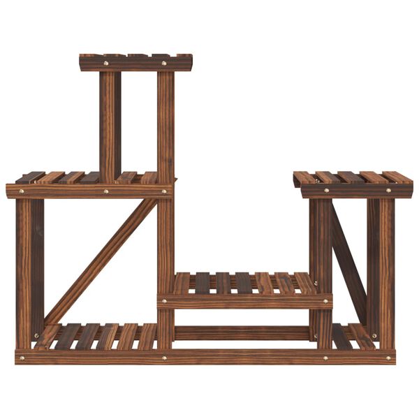 vidaXL Suporte de plantas 90x25x73,5 cm madeira de abeto maci&ccedil;a