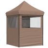 vidaXL Tenda de Festa Castanho 200 x 200 x 306 cm Tecido Oxford