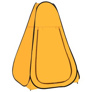 vidaXL Tenda de duche amarelo
