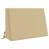vidaXL Almofada de encosto SOEST 100% Poli&eacute;ster Bege 60 x 20 x 40 cm