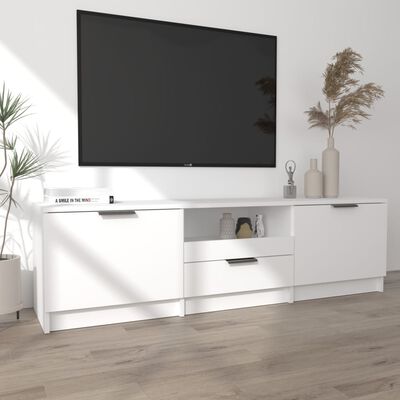 vidaXL Móvel para TV 140x35x40 cm madeira processada branco