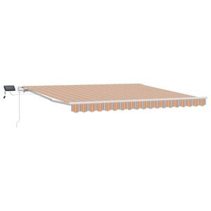 vidaXL Toldo retr&aacute;til Multicolor 400 &times; 300 cm Tecido e Alum&iacute;nio