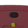 vidaXL Poltrona massagens reclin&aacute;vel couro artificial vermelho tinto