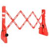 vidaXL Barreira de tr&acirc;nsito dobr&aacute;vel 210x50x105 cm vermelho