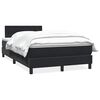 vidaXL Cama com molas/colch&atilde;o 120x210 cm veludo preto