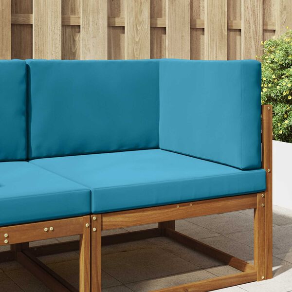 vidaXL Almofada para Sof&aacute; Externo 3 pcs Azul Royal Poli&eacute;ster