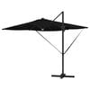 vidaXL Parasol Roma Preto 286 x 285 x 270 cm Alumínio e Poliéster