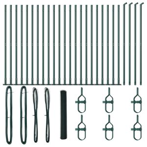 vidaXL Poste de Cerca Verde