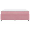 vidaXL Estrutura da Cama com colch&atilde;o Rosa 120 x 190 cm tecido