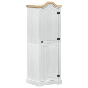 vidaXL Guarda-roupas com prateleira com porta Branco 55 x 52 x 170 cm