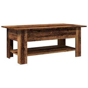 vidaXL Mesa de centro 102x55x42 cm derivados de madeira madeira velha