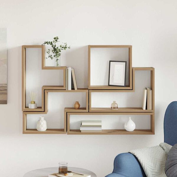 vidaXL Cubo de Parede Outros carvalho artisiano 96 x 12 x 64 cm