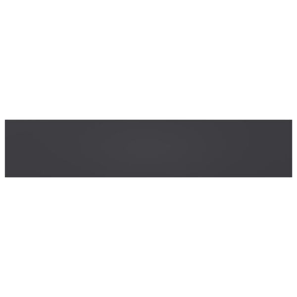 vidaXL Prateleiras estante 8 pcs 100x20x1,5cm contraplacado cinzento