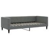 vidaXL Sof&aacute;-cama 90x200 cm tecido cinzento-escuro