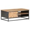 vidaXL Mesa de centro 90x50x35 cm madeira de ac&aacute;cia maci&ccedil;a