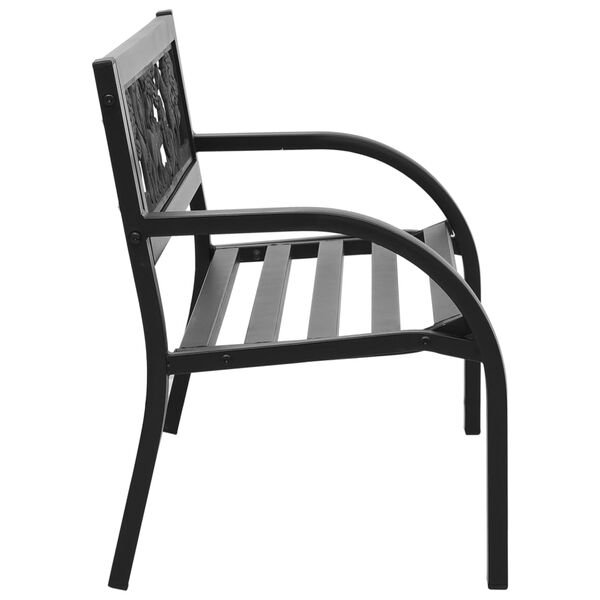 vidaXL Banco de jardim para crianças 86 cm aço