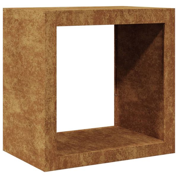 vidaXL Rack Lenha 60x40x60 cm a&ccedil;o resistente &agrave;s intemp&eacute;ries