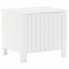 vidaXL Caixa de arrumação c/ tampa RANA 60x49x54cm pinho maciço branco