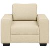 vidaXL Poltrona 100x77x82 cm tecido cor creme
