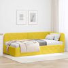 vidaXL Estrutura de Cama de Canto Amarelo 90 x 200 cm Veludo