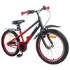 vidaXL Bicicleta Infantil 18 Polegadas para 5-7 anos Azul Preto