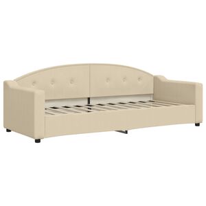 vidaXL Sof&aacute;-cama 80x200 cm tecido cor creme