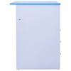 vidaXL Secretária/estirador desenho para crianças azul e branco