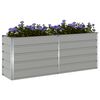 vidaXL Floreira Cinzento-claro 480 x 50 x 45 cm A&ccedil;o Galvanizado