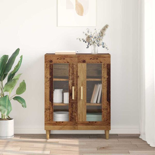 vidaXL Buffet Madeira Antiga 69,5 x 34 x 90 cm Madeira processada
