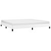 vidaXL Estrutura de cama 200x200 cm couro artificial branco