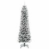 vidaXL &Aacute;rvore de Natal Artificial Branco 150 cm PVC, Metal e Pl&aacute;stico