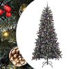 vidaXL &Aacute;rvore de Natal Artificial Verde 240 cm PVC, Pl&aacute;stico e A&ccedil;o