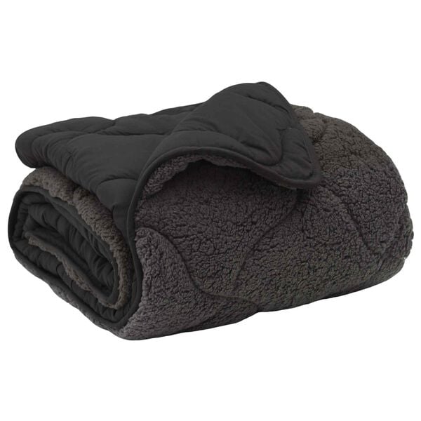 vidaXL Duvet de Ano Inteiro Colchonete Antracite 220 x 260 cm