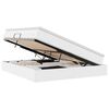 vidaXL Cama com arruma&ccedil;&atilde;o e colch&atilde;o com colch&atilde;o Branco 160 x 200 cm