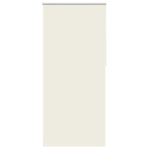 vidaXL Cortina de rolo blackout, 104,4 x 230 cm, largura do tecido 100 cm, branco-creme