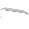 vidaXL Toldo retr&aacute;til autom&aacute;tico com LED 450x350 cm antracite/branco