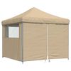 vidaXL Tenda de Festa Bege 292 x 292 x 315 cm Tecido Oxford