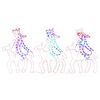 vidaXL Figura natal&iacute;cia dos tr&ecirc;s reis magos com 504 LEDs 70x50 cm