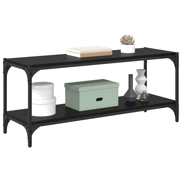 vidaXL Gabinete para TV Carvalho Preto 100x33x41cm